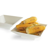 Rosseto Square White Porcelain Bowl Large Set of 2 CP001